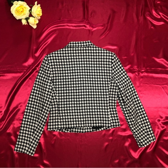 Casual Corner Annex Petite Women Tweed Suit Set/Black & White - Picture 6 of 16